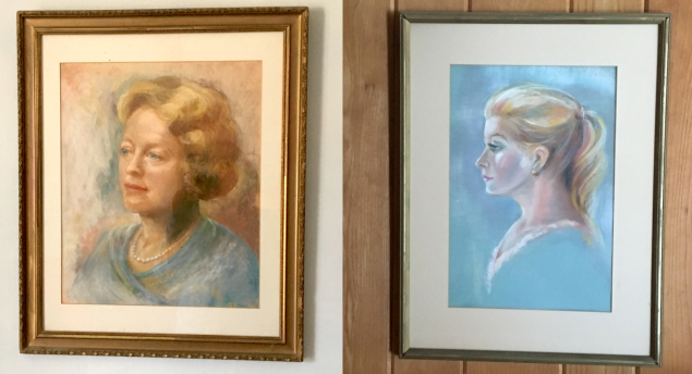 decorating with vintage portraits